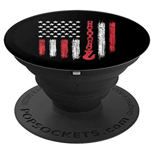 USA Flag Tow Truck Drivers Tow Hook Wrecker PopSockets Grip and Stand for Phones and Tablets