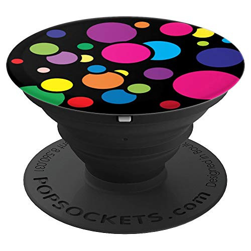 Phone grip with colorful circle and dots pattern PopSockets Grip and Stand for Phones and Tablets