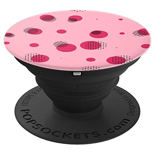 Nice random geometric pattern of dots stripes and circles PopSockets Grip and Stand for Phones and Tablets
