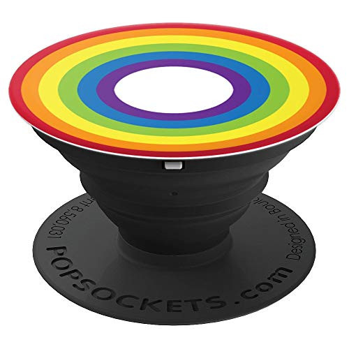 Colourful Rainbow Circle Design PopSockets Grip and Stand for Phones and Tablets