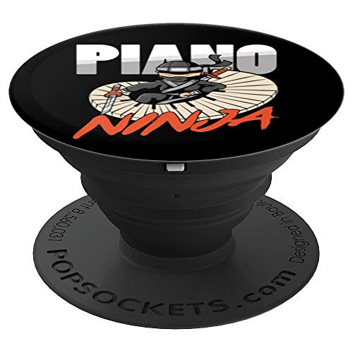 Piano Pianist Player Ninja Keyboarder Synthesizer Keys Gift PopSockets Grip and Stand for Phones and Tablets