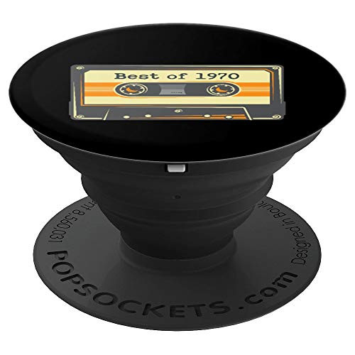 Best Of 1970 50th Birthday Gifts Cassette Tape Vintage PopSockets Grip and Stand for Phones and Tablets