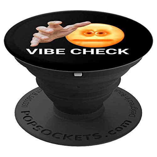 Vibe Check Screen Reaching Emoji Dank Meme PopSockets Grip and Stand for Phones and Tablets