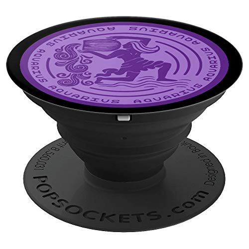 Sagittarius Zodiac Sign Horoscope Astrology Purple PopSockets Grip and Stand for Phones and Tablets