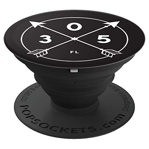 Florida Area Code 305 State Pride Souvenir Gift Arrow Circle PopSockets Grip and Stand for Phones and Tablets