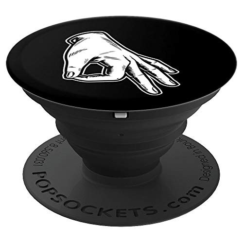 Circle Game Meme Okay Ok Gotcha Punch Funny Prankster Gift PopSockets Grip and Stand for Phones and Tablets