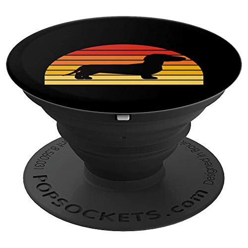 Weiner Dog Half Circle Sunset Dachshund Lover PopSockets Grip and Stand for Phones and Tablets