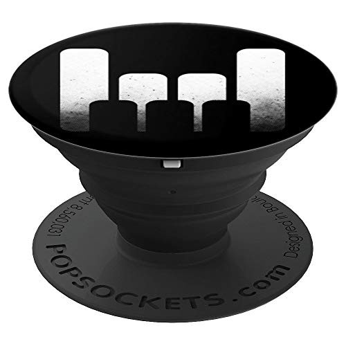 Piano Pianist Keys Keyboard Synthesizer Player Clef Gift PopSockets Grip and Stand for Phones and Tablets