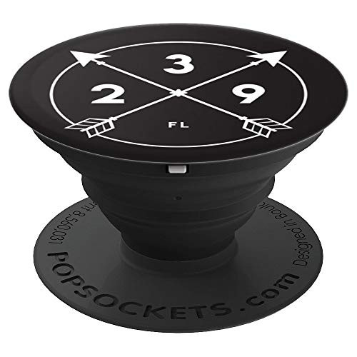 Florida Area Code 239 State Pride Souvenir Gift Arrow Circle PopSockets Grip and Stand for Phones and Tablets
