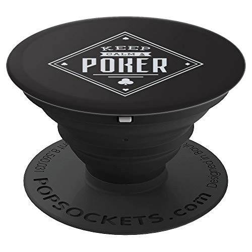 Keep Calm And Poker Gambling Cards PopSockets Grip and Stand for Phones and Tablets