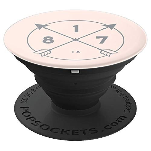 Texas Area Code 817 State Pride Souvenir Gift Arrow Circle P PopSockets Grip and Stand for Phones and Tablets