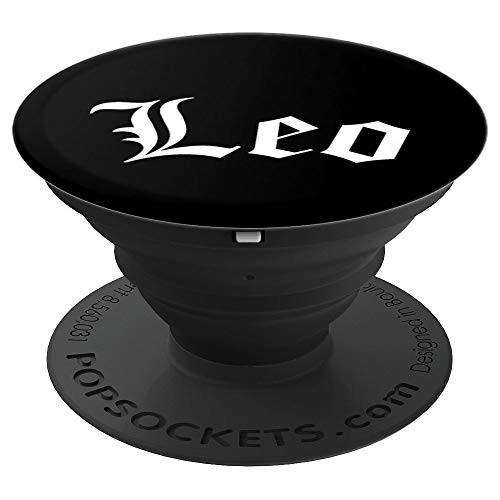 Leo Blackletter Horoscope Zodiac Sign Birthday Gift PopSockets Grip and Stand for Phones and Tablets Leo Blackletter Horoscope Zodiac Sign Birthday Gift PopSockets Grip and Stand for Phones and Tablets
