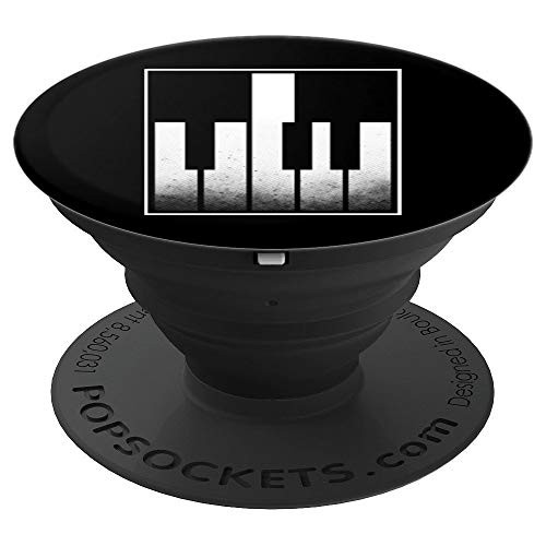 Middle Finger Piano Pianist Keyboard Player Cheeky Bold Gift PopSockets Grip and Stand for Phones and Tablets