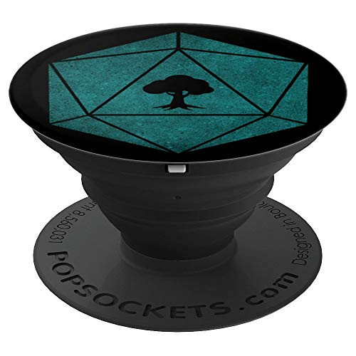 Magic D20  Green Mana Symbol  TCG Gathering PopSockets Grip and Stand for Phones and Tablets