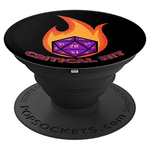 Critical Hit Tabletop Gaming D20 Dungeon PopSockets Grip and Stand for Phones and Tablets Critical Hit Tabletop Gaming D20 Dungeon PopSockets Grip and Stand for Phones and Tablets