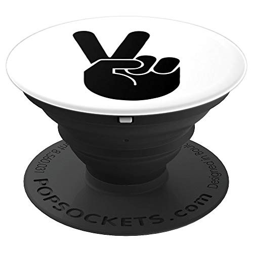 Victory sign peace symbol PopSockets Grip and Stand for Phones and Tablets