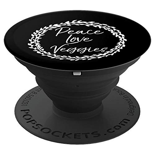 Vegan Flower Circle Design Vegetarian Peace Love Veggies PopSockets Grip and Stand for Phones and Tablets Vegan Flower Circle Design Vegetarian Peace Love Veggies PopSockets Grip and Stand for Phones and Tablets