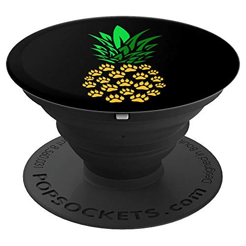 Pineapple Paw Prints Cute Gift For Dog Lovers PopSockets Grip and Stand for Phones and Tablets
