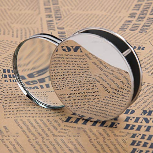Magnifier Loupes 20X Magnifying Glass Portable Folding Compact Desktop Pocket Magnifier Jewelry Loupe Metal Reading Magnifying Glass Lens Eye Loupe for Inspection Science Office Travel Map Reading