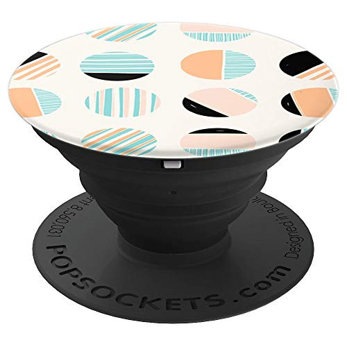 Art Deco Modern Circle Art PopSockets Grip and Stand for Phones and Tablets