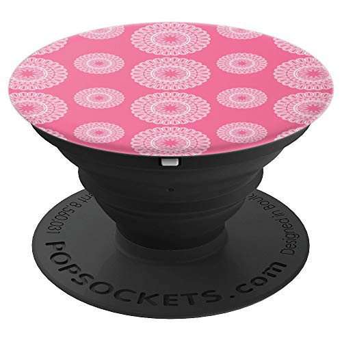 Pink Circles Pattern Accessory PopSockets Grip and Stand for Phones and Tablets
