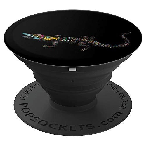 Vintage Retro Crocodile Gator Croc Alligator Hunter PopSockets Grip and Stand for Phones and Tablets