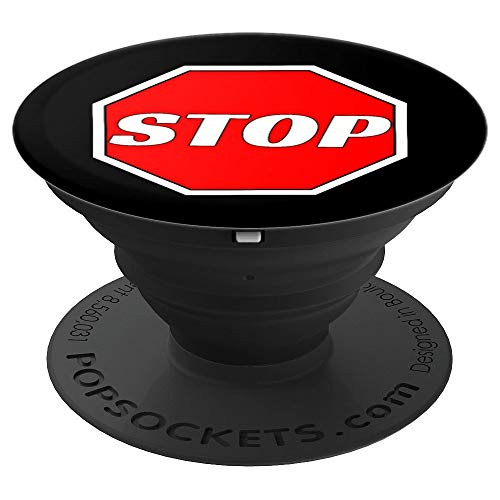 Funny Halloween Outfit for Street Warden Traffic Sign STOP PopSockets Grip and Stand for Phones and Tablets