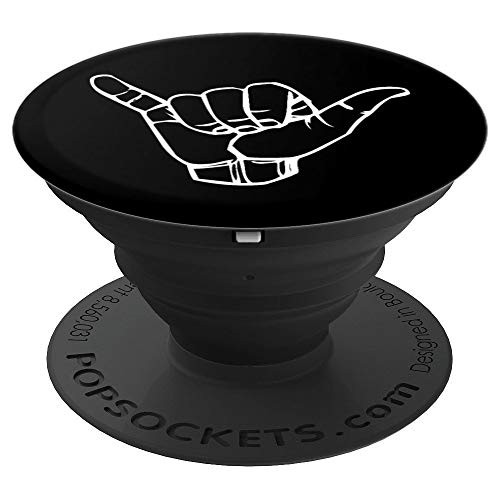 Shaka sign Good Vibes Hang Loose Aloha Hawaiian Greeting Te PopSockets Grip and Stand for Phones and Tablets