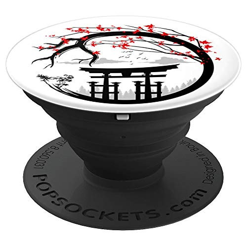 Circle Torii tree Nature asian PopSockets Grip and Stand for Phones and Tablets