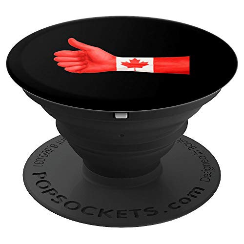 Like Sign Hand Canadian Flag PopSockets Grip and Stand for Phones and Tablets