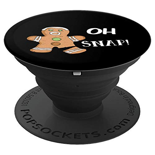 Gingerbread Man XMas Oh Snap Christmas Holiday Humor PopSockets Grip and Stand for Phones and Tablets Gingerbread Man XMas Oh Snap Christmas Holiday Humor PopSockets Grip and Stand for Phones and Tablets