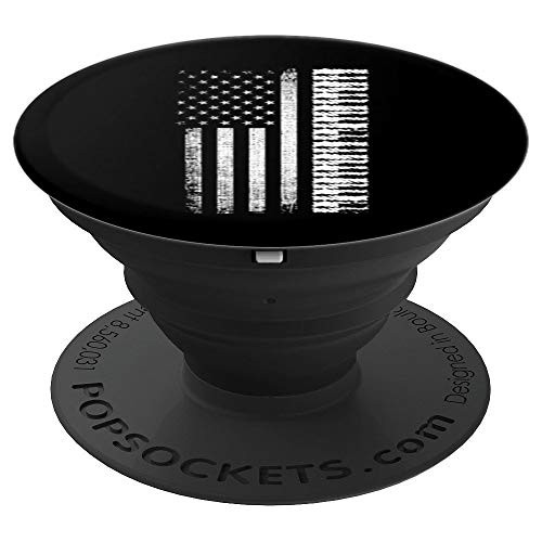 American Flag Piano Keys Pianist Player Music Musician Gift PopSockets Grip and Stand for Phones and Tablets