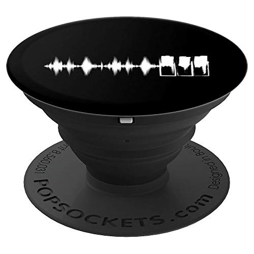 Music Wave Beat Keys Synthesizer Keyboard Piano Pianist Gift PopSockets Grip and Stand for Phones and Tablets