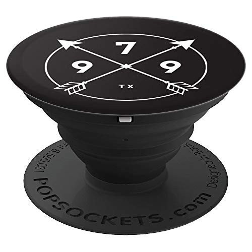Texas Area Code 979 State Pride Souvenir Gift Arrow Circle PopSockets Grip and Stand for Phones and Tablets