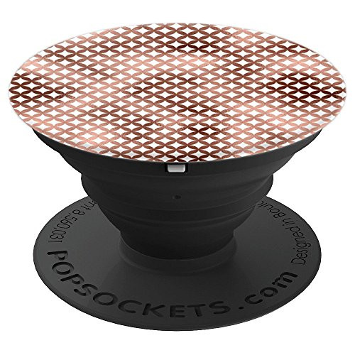 Rose Gold Circle Geometric Design PopSockets Grip and Stand for Phones and Tablets