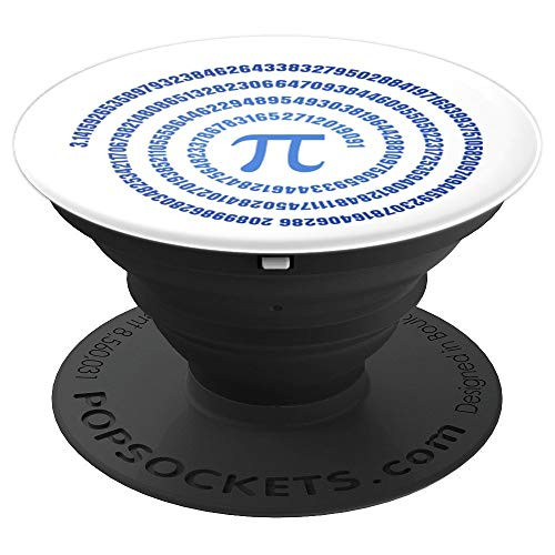 Pi 3141 For Math Nerd Geeks Blue Infinity Circle PopSockets Grip and Stand for Phones and Tablets