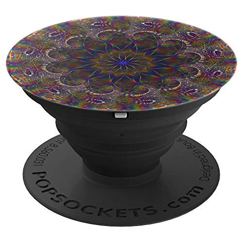 Circle Fractal Abstract Pattern Art Pop Mount Socket Grip PopSockets Grip and Stand for Phones and Tablets