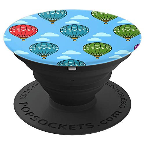 Hot Air Balloon Pattern Hot Air Balloon Pilot PopSockets Grip and Stand for Phones and Tablets