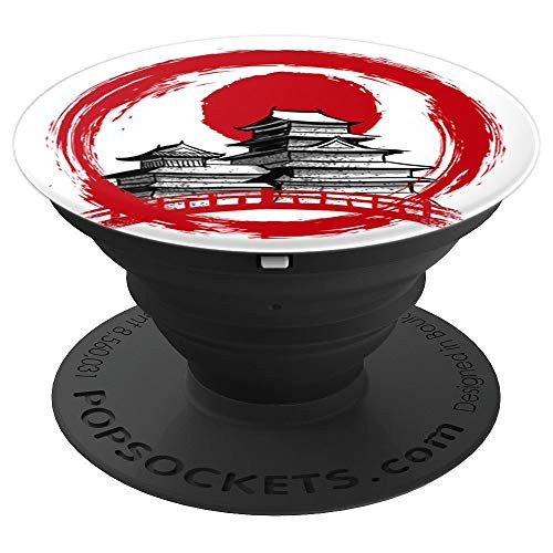 Circle Temple japanese bridge nippon PopSockets Grip and Stand for Phones and Tablets