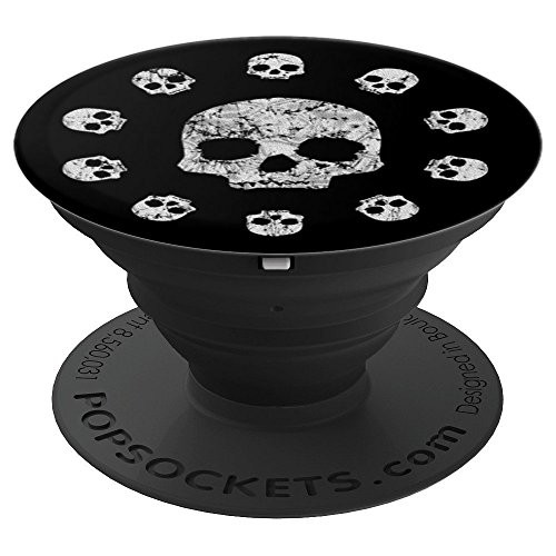 Skulls Circle Skeleton PopSockets Grip and Stand for Phones and Tablets