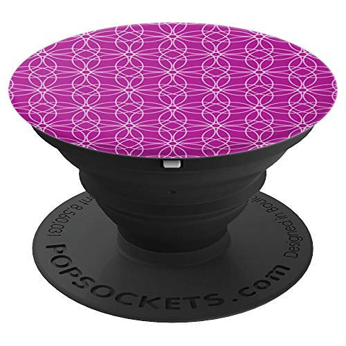 Purple Circle Loops Design PopSocket PopSockets Grip and Stand for Phones and Tablets