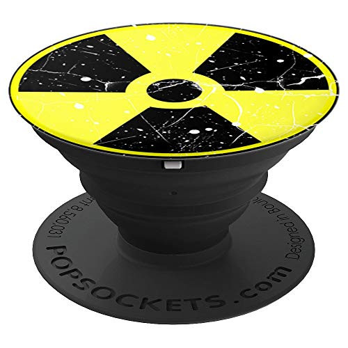 Vintage Radioactive Nuclear Symbols Warning Sign symbol PopSockets Grip and Stand for Phones and Tablets