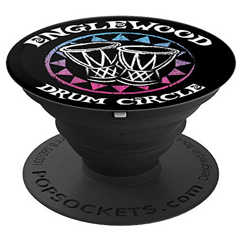 Englewood Florida Drum Circle Drummer PopSockets Grip and Stand for Phones and Tablets