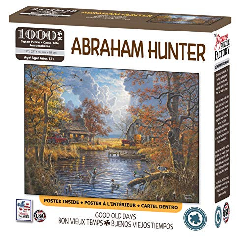 The Jigsaw Puzzle Factory Abraham Hunter-Good Old Days Jigsaw Puzzle (1000 Piece), Full-Color