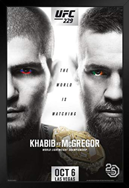 Pyramid America Official UFC 229 Khabib vs Conor McGregor Sports Black Wood Framed Art Poster 14x20 Pyramid America Official UFC 229 Khabib vs Conor McGregor Sports Black Wood Framed Art Poster 14x20