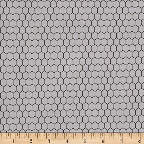 FabriQuilt Ecru Rooster Inn Chicken Wire Fabric by The Yard