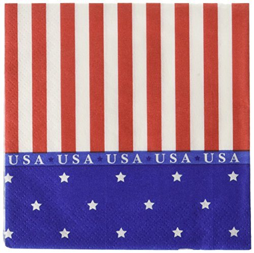 amscan American Classic Party Beverage Napkins 192 Ct