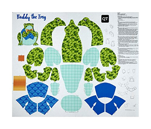 Fabric  Fabric QT Fabrics Sew  Go Iii Buddy The Frog Stuffable 36 Panel Multi