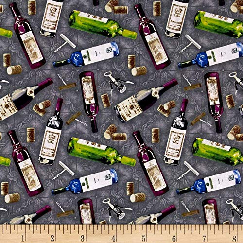 FabriQuilt Market Medley Assorted Tossed Wines Multi Fabric by the Yard