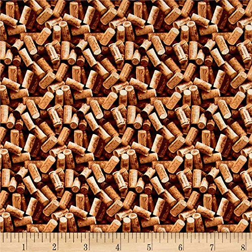 FabriQuilt Market Medley Wine Corks Multi Fabric by the Yard